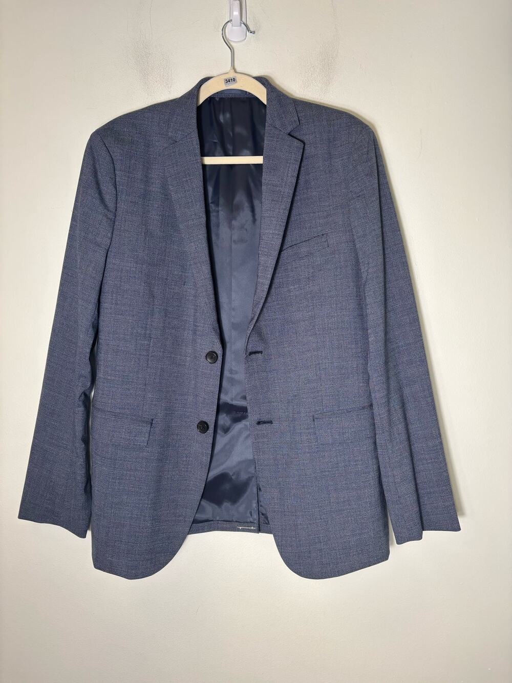 Men's Theory Bluish Gray Long Sleeve Dress Coat Sz 40